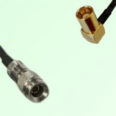 75ohm 1.0/2.3 DIN Male to SMB Female Right Angle Coax Cable Assembly