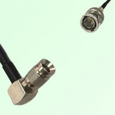 75ohm 1.0/2.3 DIN Male R/A to Mini BNC Male Coax Cable Assembly