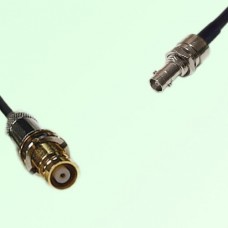 75ohm 1.6/5.6 DIN Female to HD-BNC Bulkhead Female Coax Cable Assembly