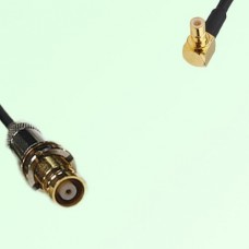 75ohm 1.6/5.6 DIN Female to SMB Male Right Angle Coax Cable Assembly