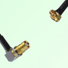 75ohm 1.6/5.6 DIN Female R/A to MCX Male R/A Coax Cable Assembly