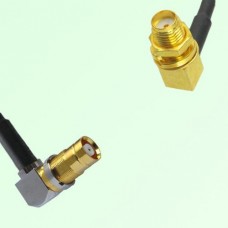 75ohm 1.6/5.6 DIN Female R/A to SMA Bulkhead Female R/A Cable Assembly
