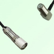 75ohm 1.6/5.6 DIN Male to F Bulkhead Female R/A Coax Cable Assembly