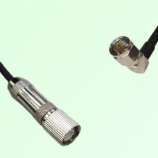 75ohm 1.6/5.6 DIN Male to F Male Right Angle Coax Cable Assembly