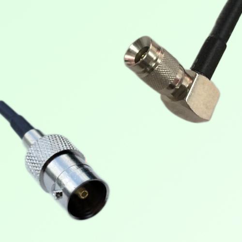 75ohm BNC Female to 1.0/2.3 DIN Male Right Angle Coax Cable Assembly