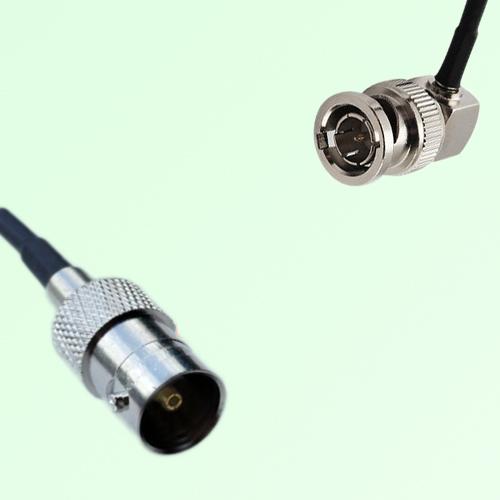 75ohm BNC Female to BNC Male Right Angle Coax Cable Assembly