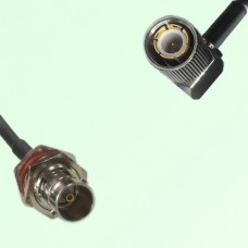 75ohm BNC Bulkhead Female to 1.6/5.6 DIN Male R/A Coax Cable Assembly