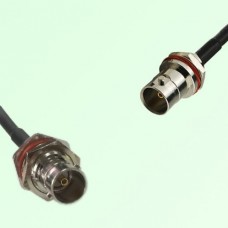 75ohm BNC B/H Female to BNC Front Mount B/H Female Cable Assembly