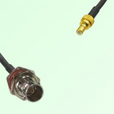 75ohm BNC Bulkhead Female to SMB Male Coax Cable Assembly