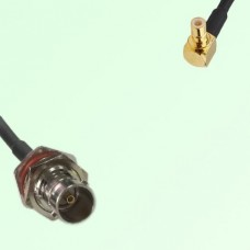 75ohm BNC Bulkhead Female to SMB Male Right Angle Coax Cable Assembly