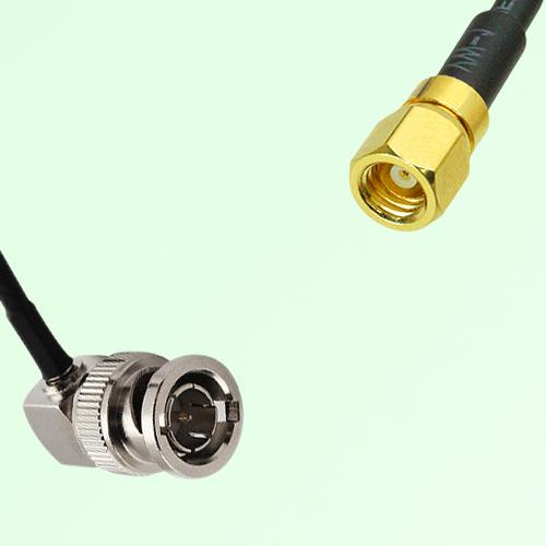 75ohm BNC Male Right Angle to SMC Female Coax Cable Assembly