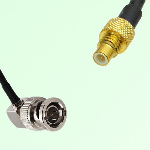 75ohm BNC Male Right Angle to SMC Male Coax Cable Assembly