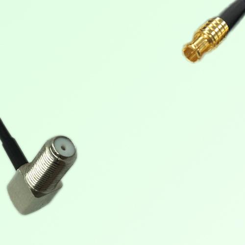 75ohm F Bulkhead Female Right Angle to MCX Male Coax Cable Assembly