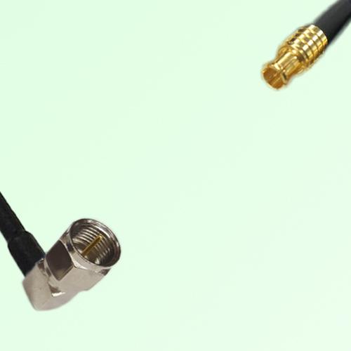 75ohm F Male Right Angle to MCX Male Coax Cable Assembly
