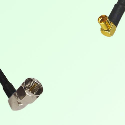 75ohm F Male R/A to MMCX Female R/A Coax Cable Assembly