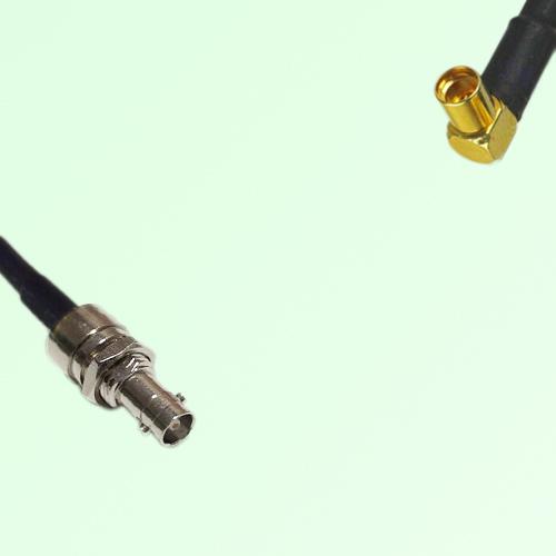 75ohm HD-BNC Bulkhead Female to MMCX Female R/A Coax Cable Assembly