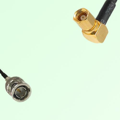 75ohm Mini BNC Male to SMC Female Right Angle Coax Cable Assembly