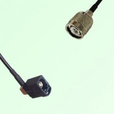 FAKRA SMB A 9005 black Female Jack Right Angle to TNC Male Plug Cable