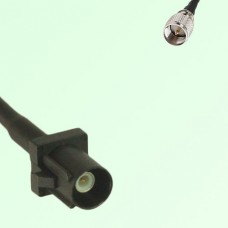 FAKRA SMB A 9005 black Male Plug to Mini UHF Male Plug Cable
