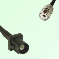FAKRA SMB A 9005 black Male Plug to UHF Female Jack Cable