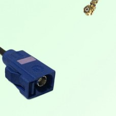 FAKRA SMB C 5005 blue Female Jack to IPEX Cable