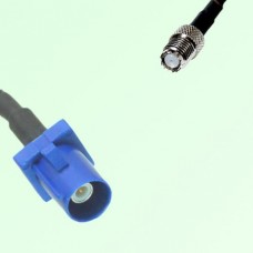 FAKRA SMB C 5005 blue Male Plug to Mini UHF Female Jack Cable