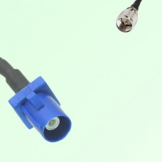FAKRA SMB C 5005 blue Male Plug to Mini UHF Male Plug Cable