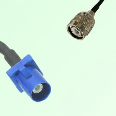 FAKRA SMB C 5005 blue Male Plug to TNC Male Plug Cable