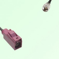 FAKRA SMB D 4004 bordeaux Female Jack to Mini UHF Male Plug Cable