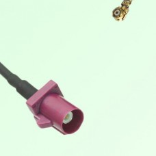 FAKRA SMB D 4004 bordeaux Male Plug to IPEX Cable