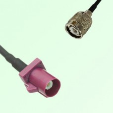 FAKRA SMB D 4004 bordeaux Male Plug to TNC Male Plug Cable