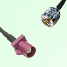 FAKRA SMB D 4004 bordeaux Male Plug to UHF Male Plug Cable