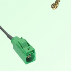 FAKRA SMB E 6002 green Female Jack to IPEX Cable