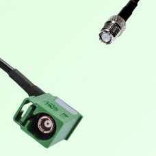 FAKRA SMB E 6002 green Female Jack RA to Mini UHF Female Jack Cable