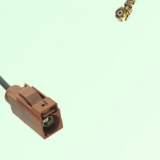 FAKRA SMB F 8011 brown Female Jack to IPEX Cable