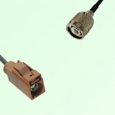 FAKRA SMB F 8011 brown Female Jack to TNC Male Plug Cable