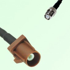 FAKRA SMB F 8011 brown Male Plug to Mini UHF Female Jack Cable