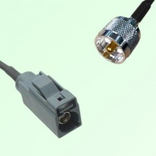 FAKRA SMB G 7031 grey Female Jack to UHF Male Plug Cable