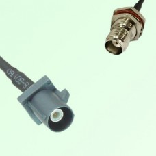 FAKRA SMB G 7031 grey Male Plug to TNC Bulkhead Female Jack Cable