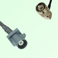FAKRA SMB G 7031 grey Male Plug to TNC Male Plug Right Angle Cable
