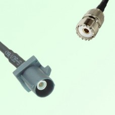 FAKRA SMB G 7031 grey Male Plug to UHF Female Jack Cable