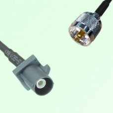 FAKRA SMB G 7031 grey Male Plug to UHF Male Plug Cable