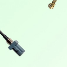 FAKRA SMB G 7031 grey Bulkhead Male Plug to IPEX Cable
