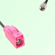FAKRA SMB H 4003 violet Female Jack to Mini UHF Male Plug Cable