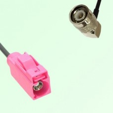 FAKRA SMB H 4003 violet Female Jack to TNC Male Plug Right Angle Cable