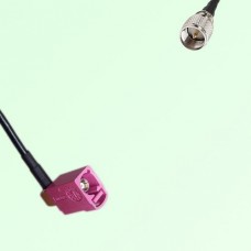 FAKRA SMB H 4003 violet Female Jack RA to Mini UHF Male Plug Cable