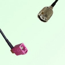 FAKRA SMB H 4003 violet Female Jack Right Angle to TNC Male Plug Cable