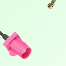 FAKRA SMB H 4003 violet Male Plug to IPEX Cable
