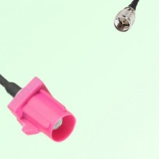 FAKRA SMB H 4003 violet Male Plug to Mini UHF Male Plug Cable
