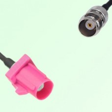 FAKRA SMB H 4003 violet Male Plug to TNC Female Jack Cable